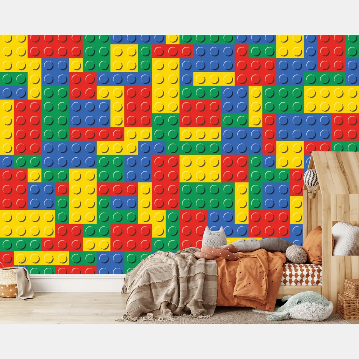 Fototapeta kolorowy wzór klocków konstrukcyjnych – Wallissimo® Fototapeta kolorowy wzór klocków konstrukcyjnych – Wallissimo®