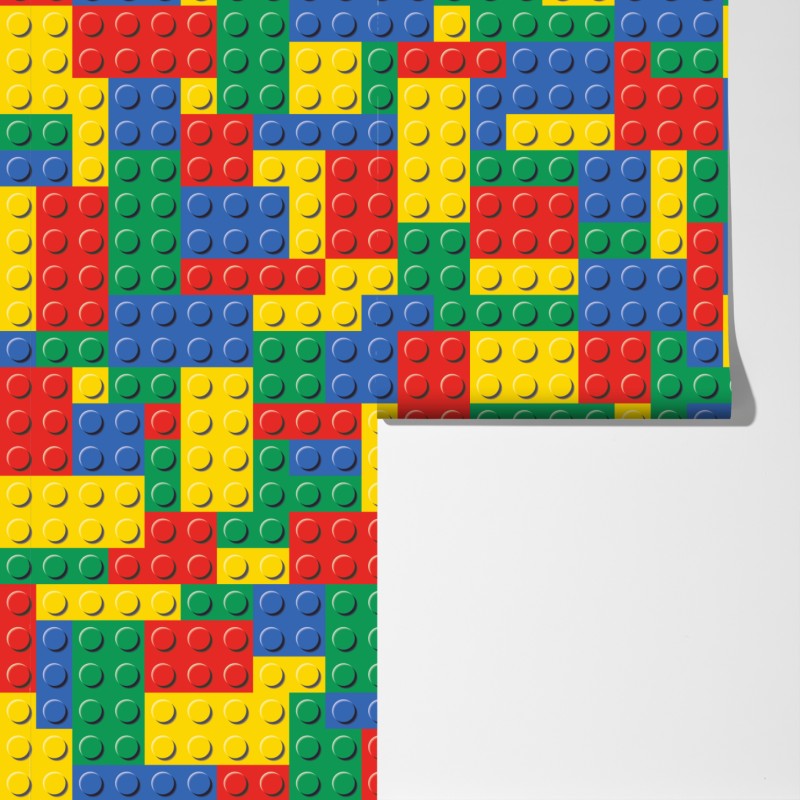 Fototapeta kolorowy wzór klocków konstrukcyjnych – Wallissimo® Fototapeta kolorowy wzór klocków konstrukcyjnych – Wallissimo®