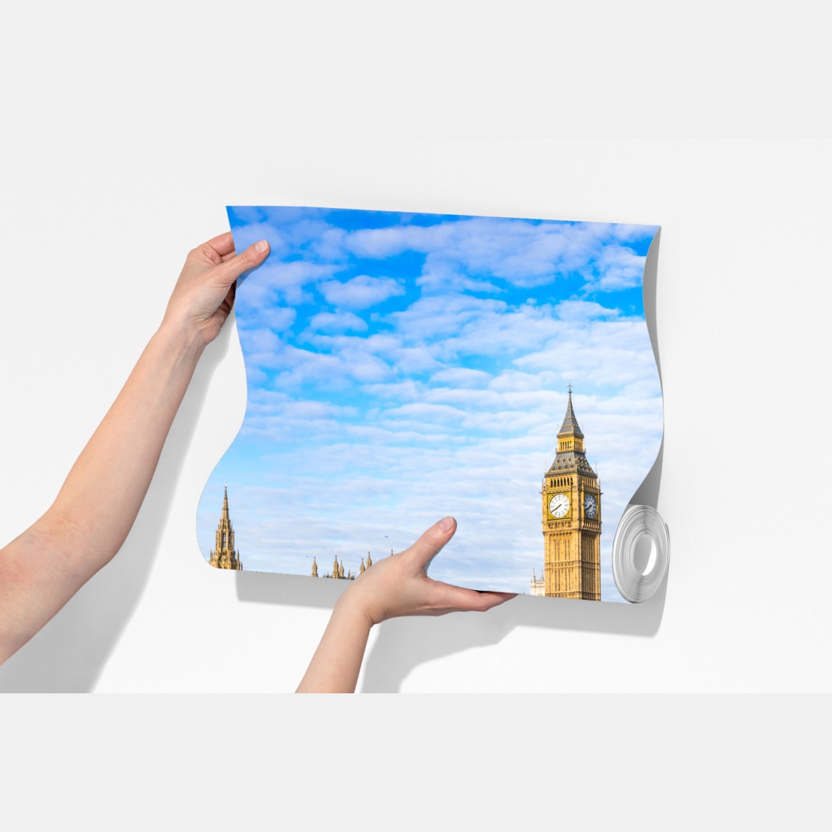 Fototapeta Londyn panorama nad rzeką z odbiciem – Wallissimo® Fototapeta Londyn panorama nad rzeką z odbiciem – Wallissimo®