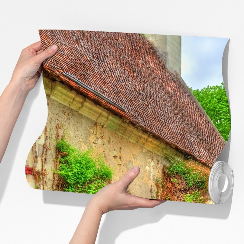 Fototapeta uroczy domek z kwitnącą glicynią – Wallissimo® Fototapeta uroczy domek z kwitnącą glicynią – Wallissimo®