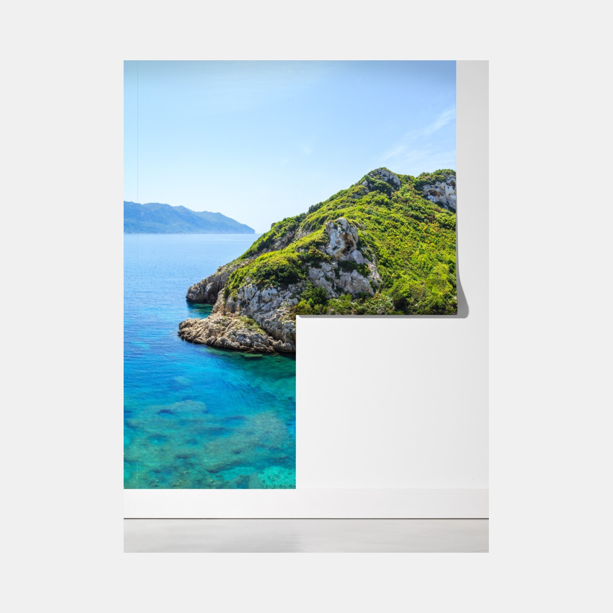 Fototapeta turkusowa zatoka na wyspie – Wallissimo® Fototapeta turkusowa zatoka na wyspie – Wallissimo®