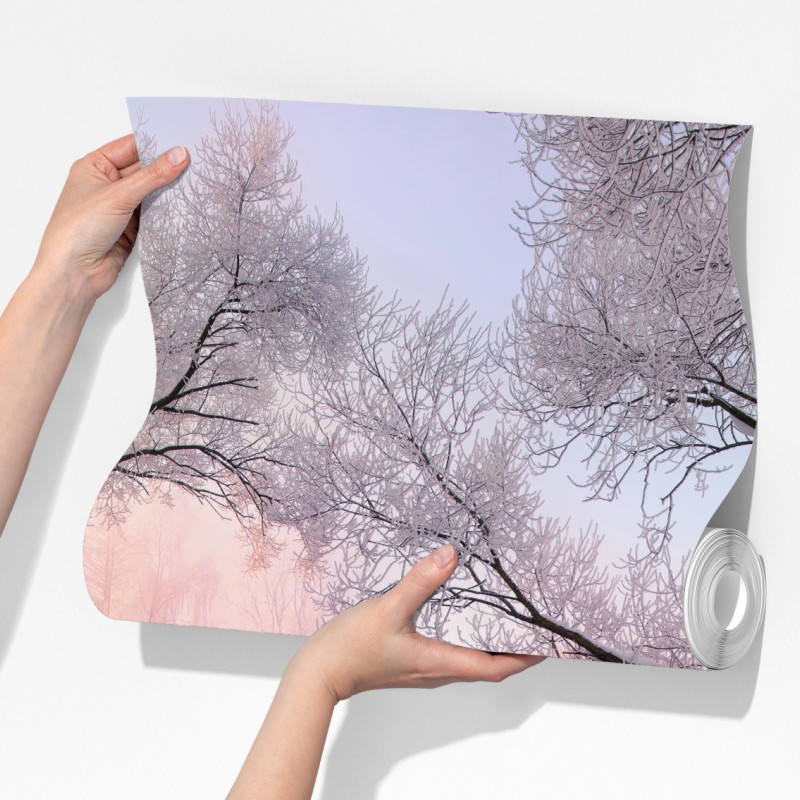 Fototapeta spokojny zimowy krajobraz nad rzeką – Wallissimo® Fototapeta spokojny zimowy krajobraz nad rzeką – Wallissimo®