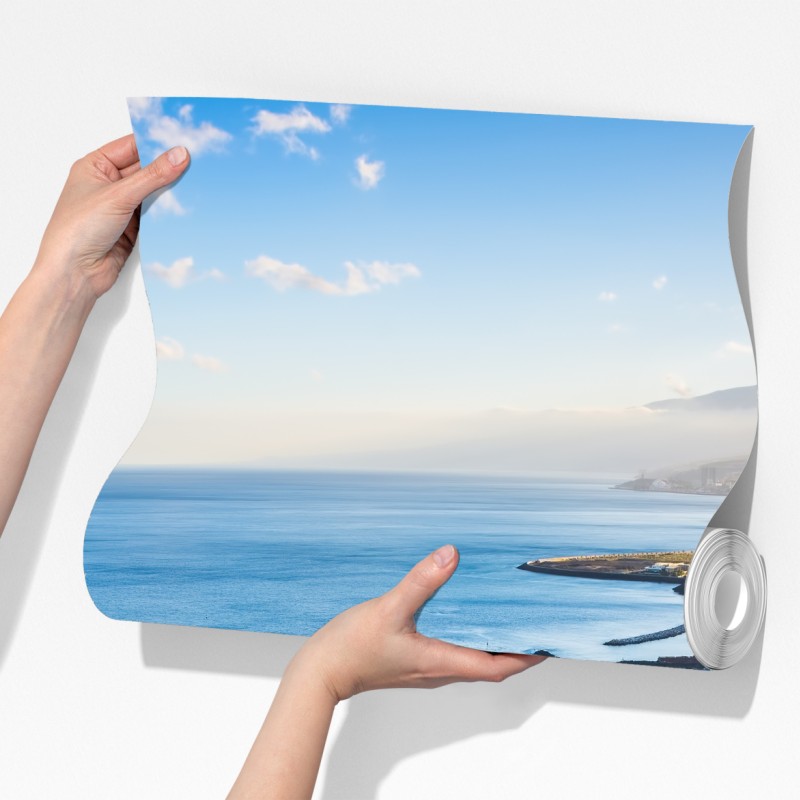 Fototapeta słoneczna plaża Las Teresitas panorama – Wallissimo® Fototapeta słoneczna plaża Las Teresitas panorama – Wallissimo®