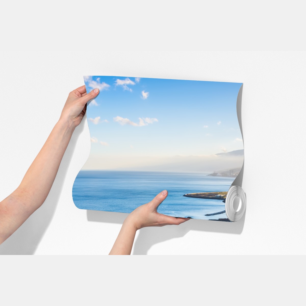 Fototapeta słoneczna plaża Las Teresitas panorama – Wallissimo® Fototapeta słoneczna plaża Las Teresitas panorama – Wallissimo®