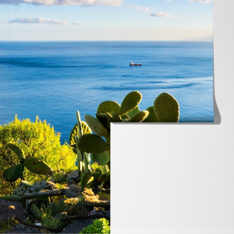 Fototapeta słoneczna plaża Las Teresitas panorama – Wallissimo® Fototapeta słoneczna plaża Las Teresitas panorama – Wallissimo®