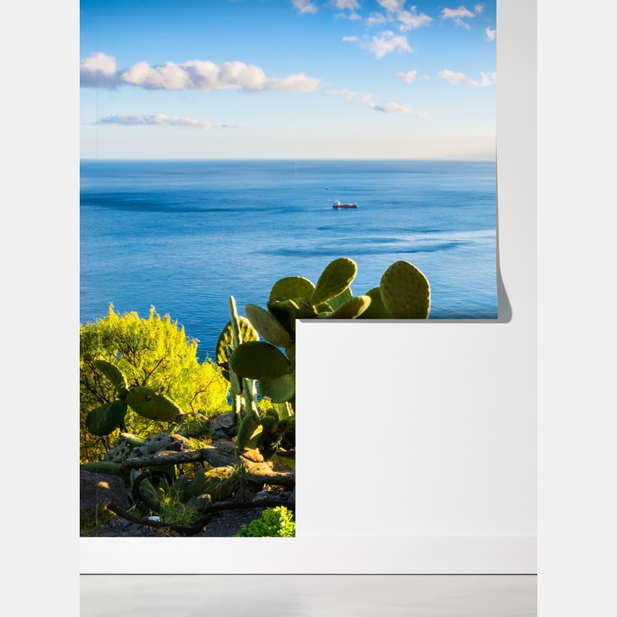 Fototapeta słoneczna plaża Las Teresitas panorama – Wallissimo® Fototapeta słoneczna plaża Las Teresitas panorama – Wallissimo®