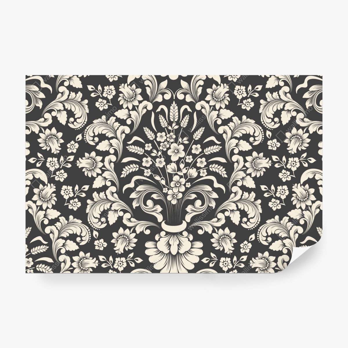 Fototapeta vintage kwiatowy wzór damask – Wallissimo® Fototapeta vintage kwiatowy wzór damask – Wallissimo®