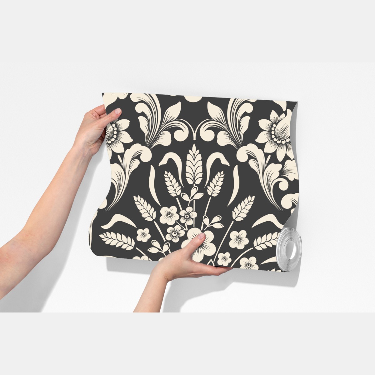 Fototapeta vintage kwiatowy wzór damask – Wallissimo® Fototapeta vintage kwiatowy wzór damask – Wallissimo®