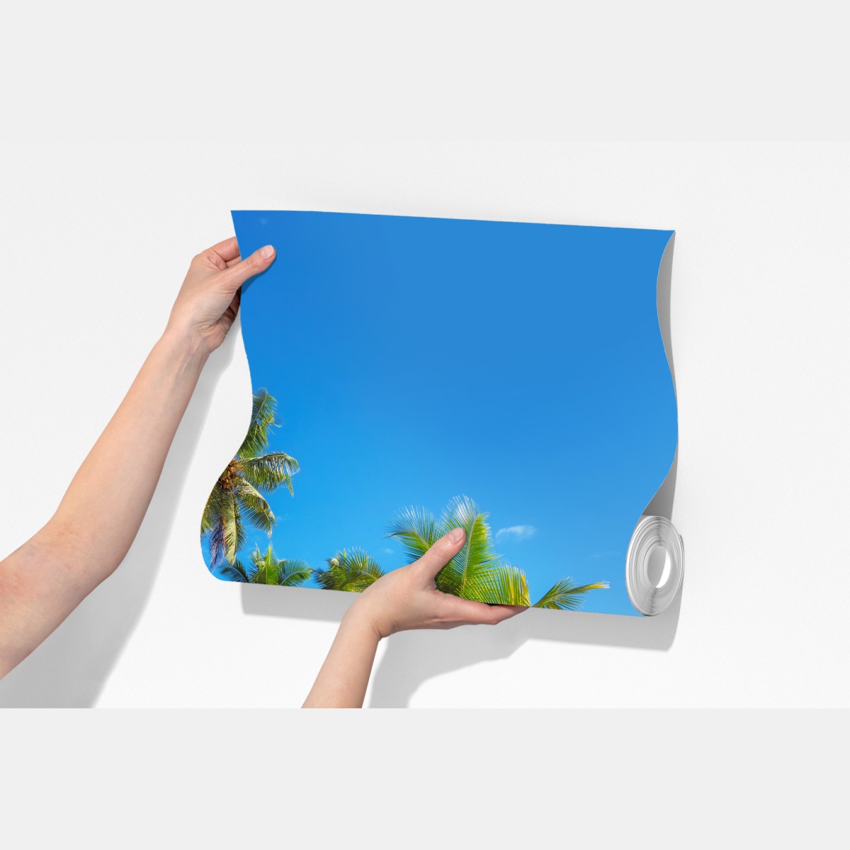 Fototapeta tropikalna plaża z palmami – Wallissimo® Fototapeta tropikalna plaża z palmami – Wallissimo®