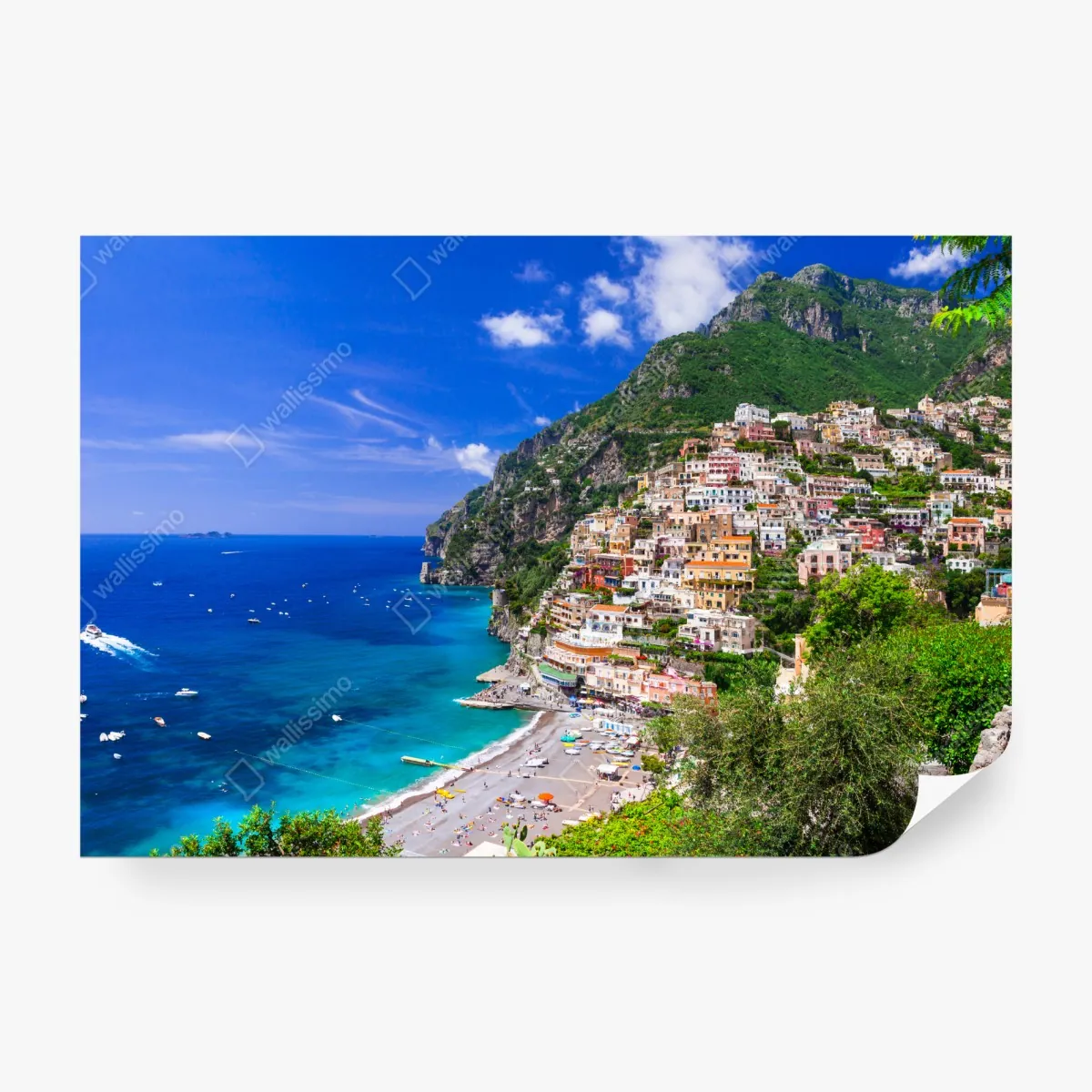 Fototapeta słoneczna panorama Positano na Wybrzeżu Amalfi – Wallissimo® Fototapeta słoneczna panorama Positano na Wybrzeżu Amalfi – Wallissimo®