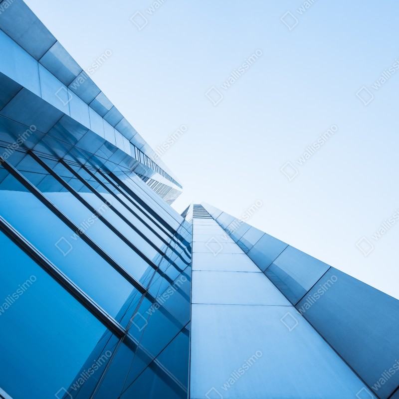 Fototapeta nowoczesna niebieska szklana elewacja – Wallissimo® Fototapeta nowoczesna niebieska szklana elewacja – Wallissimo®