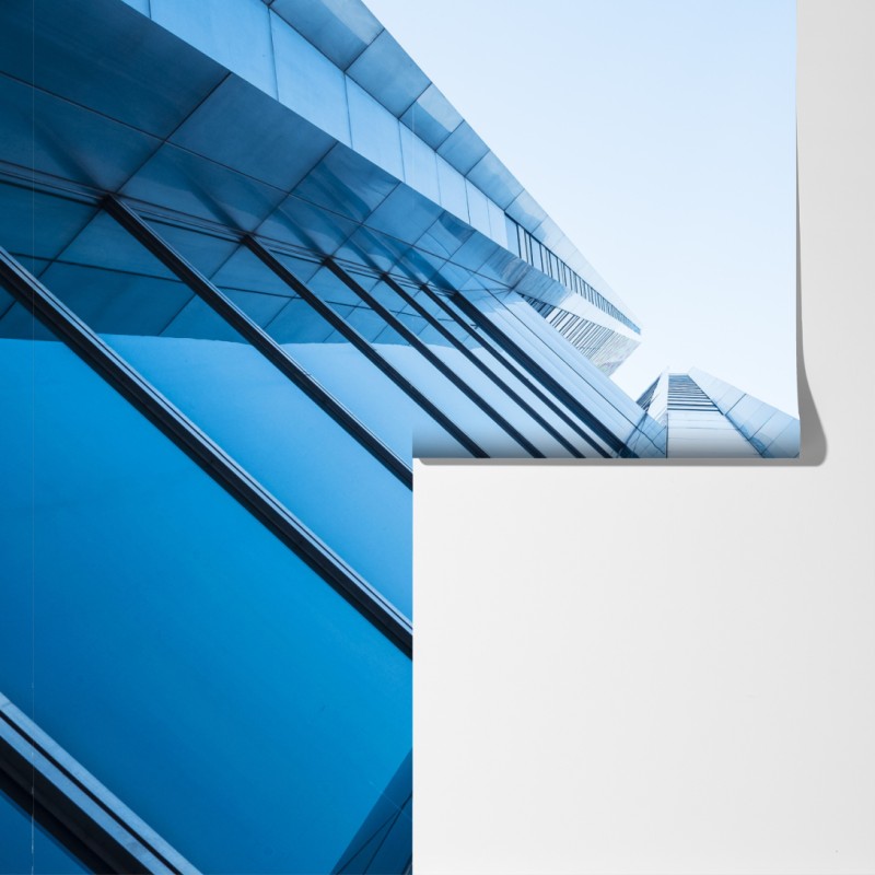 Fototapeta nowoczesna niebieska szklana elewacja – Wallissimo® Fototapeta nowoczesna niebieska szklana elewacja – Wallissimo®