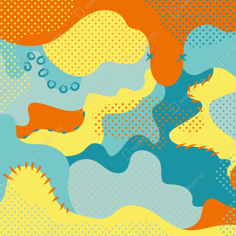 Fototapeta żywy abstrakcyjny motyw pop-art – Wallissimo® Fototapeta żywy abstrakcyjny motyw pop-art – Wallissimo®