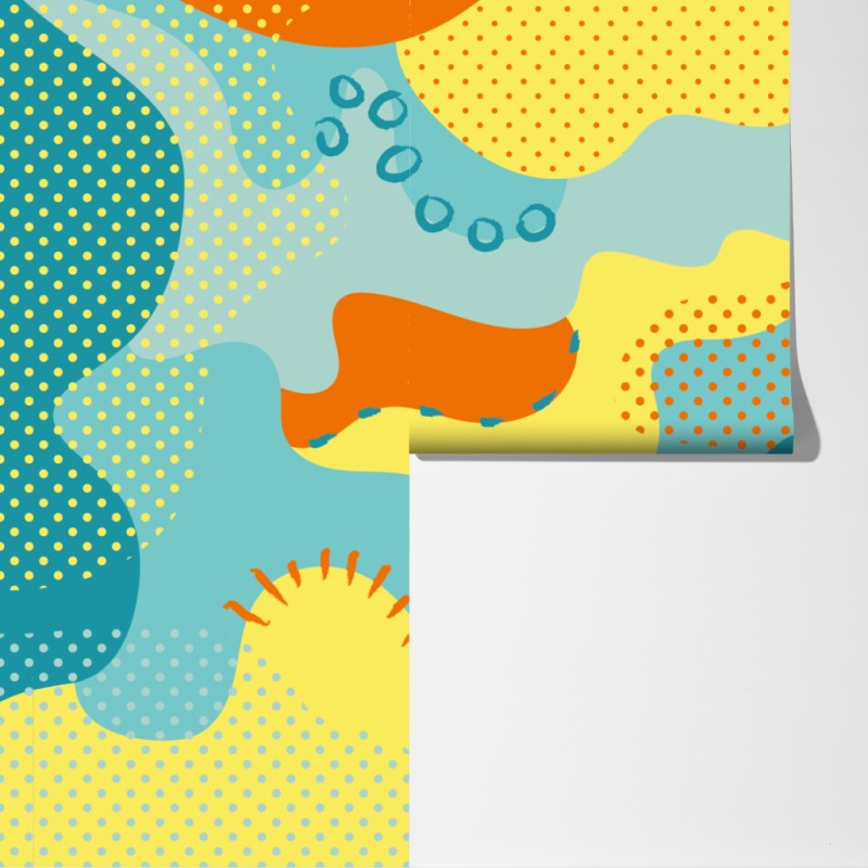 Fototapeta żywy abstrakcyjny motyw pop-art – Wallissimo® Fototapeta żywy abstrakcyjny motyw pop-art – Wallissimo®