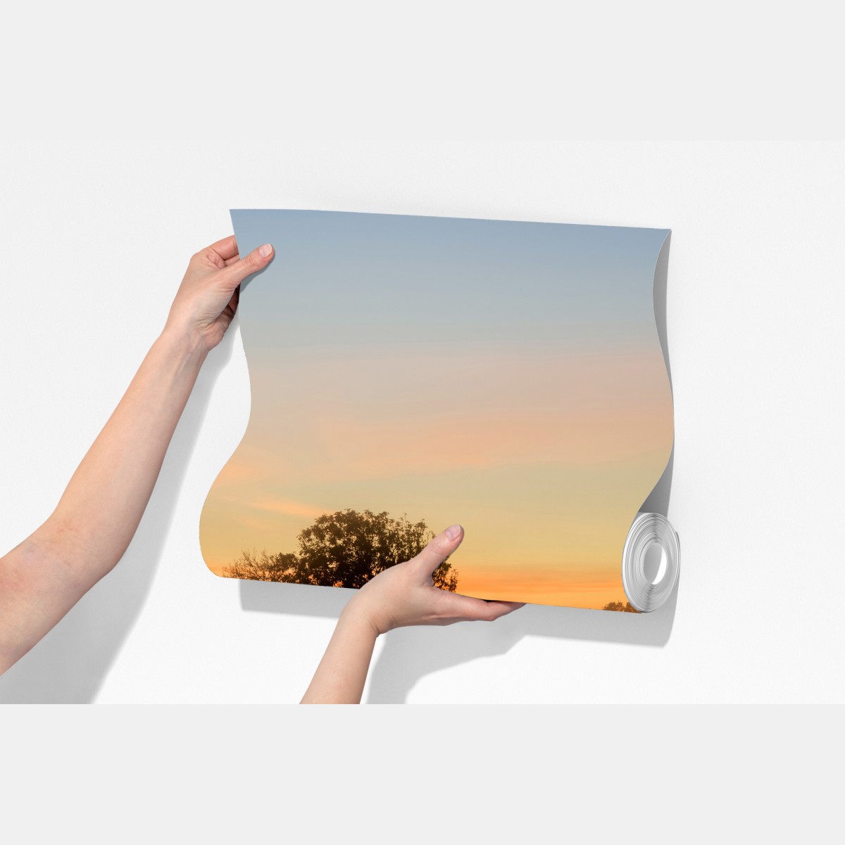 Fototapeta mglisty jesienny wschód słońca nad Angielską wsią – Wallissimo® Fototapeta mglisty jesienny wschód słońca nad Angielską wsią – Wallissimo®