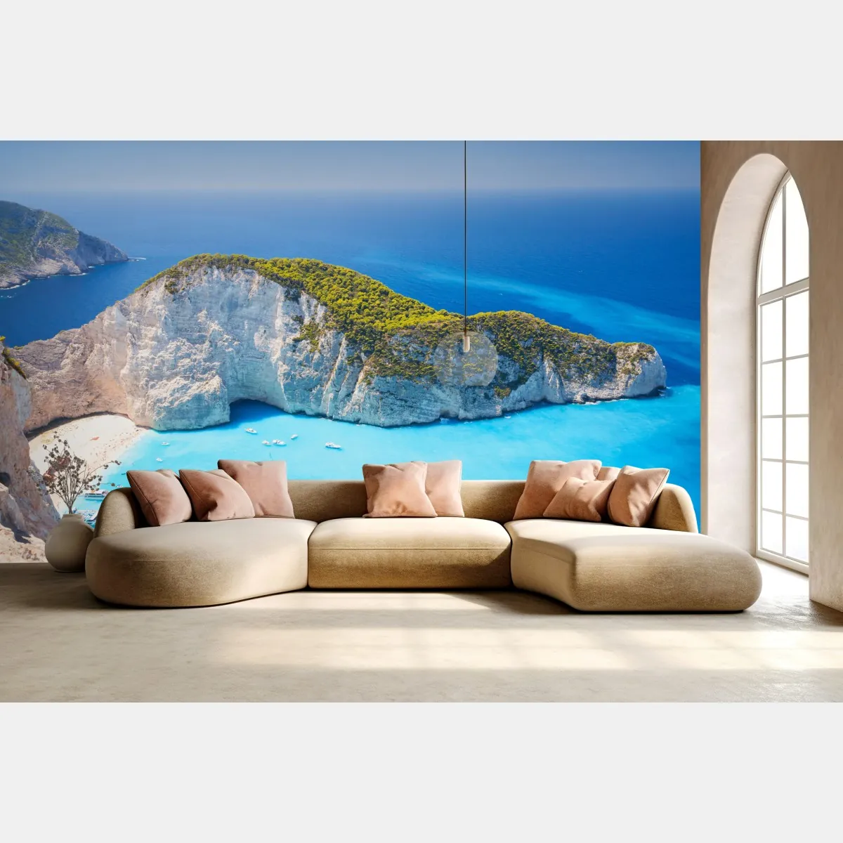 Fototapeta Zatoka Navagio turkusowa zatoka, Zakynthos – Wallissimo® Fototapeta Zatoka Navagio turkusowa zatoka, Zakynthos – Wallissimo®