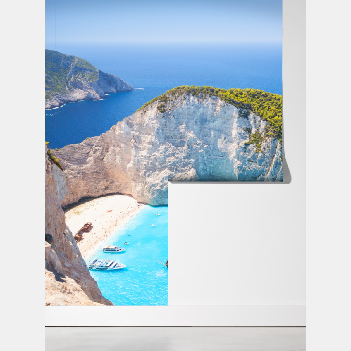 Fototapeta Zatoka Navagio turkusowa zatoka, Zakynthos – Wallissimo® Fototapeta Zatoka Navagio turkusowa zatoka, Zakynthos – Wallissimo®