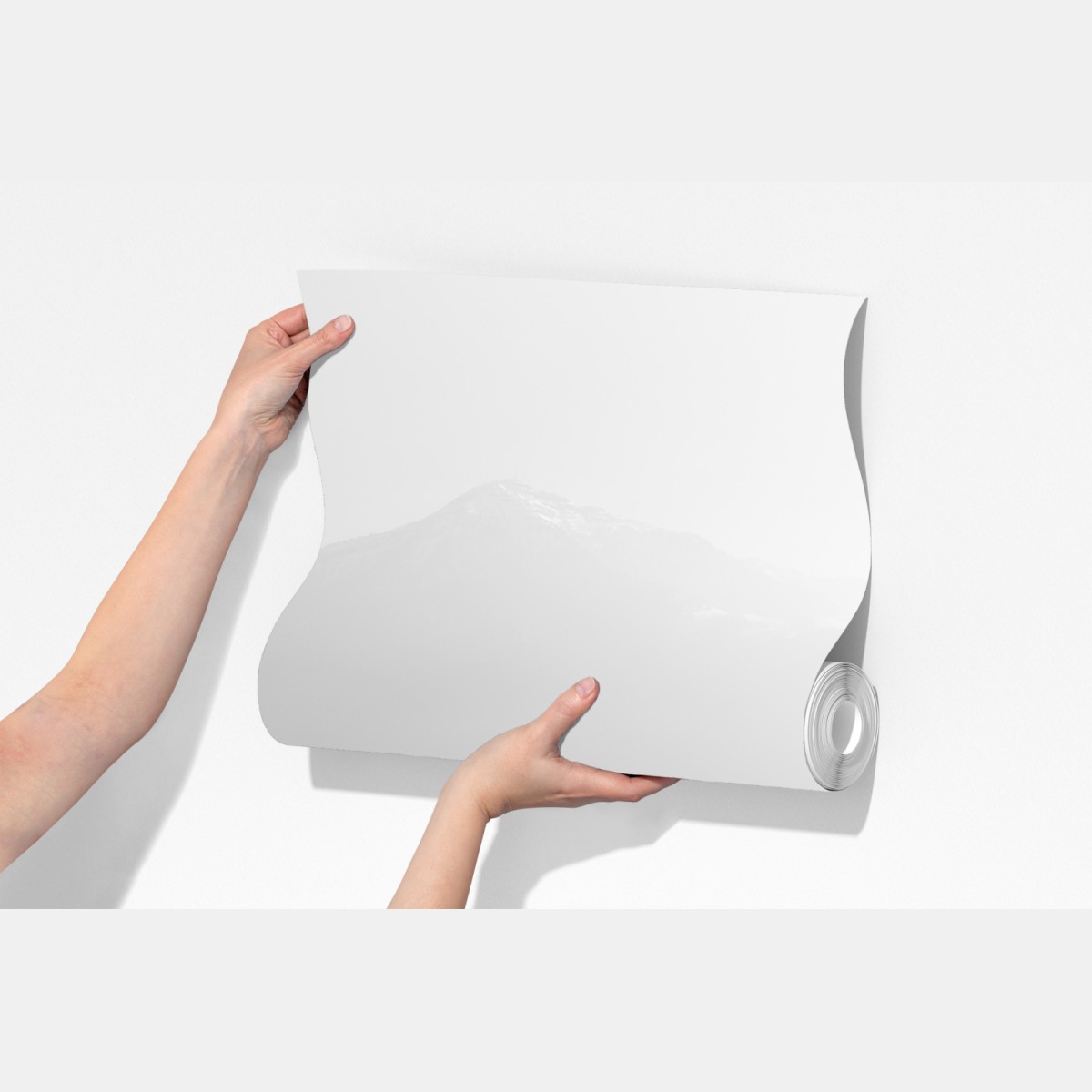 Fototapeta samotny wioślarz na mglistym jeziorze – Wallissimo® Fototapeta samotny wioślarz na mglistym jeziorze – Wallissimo®