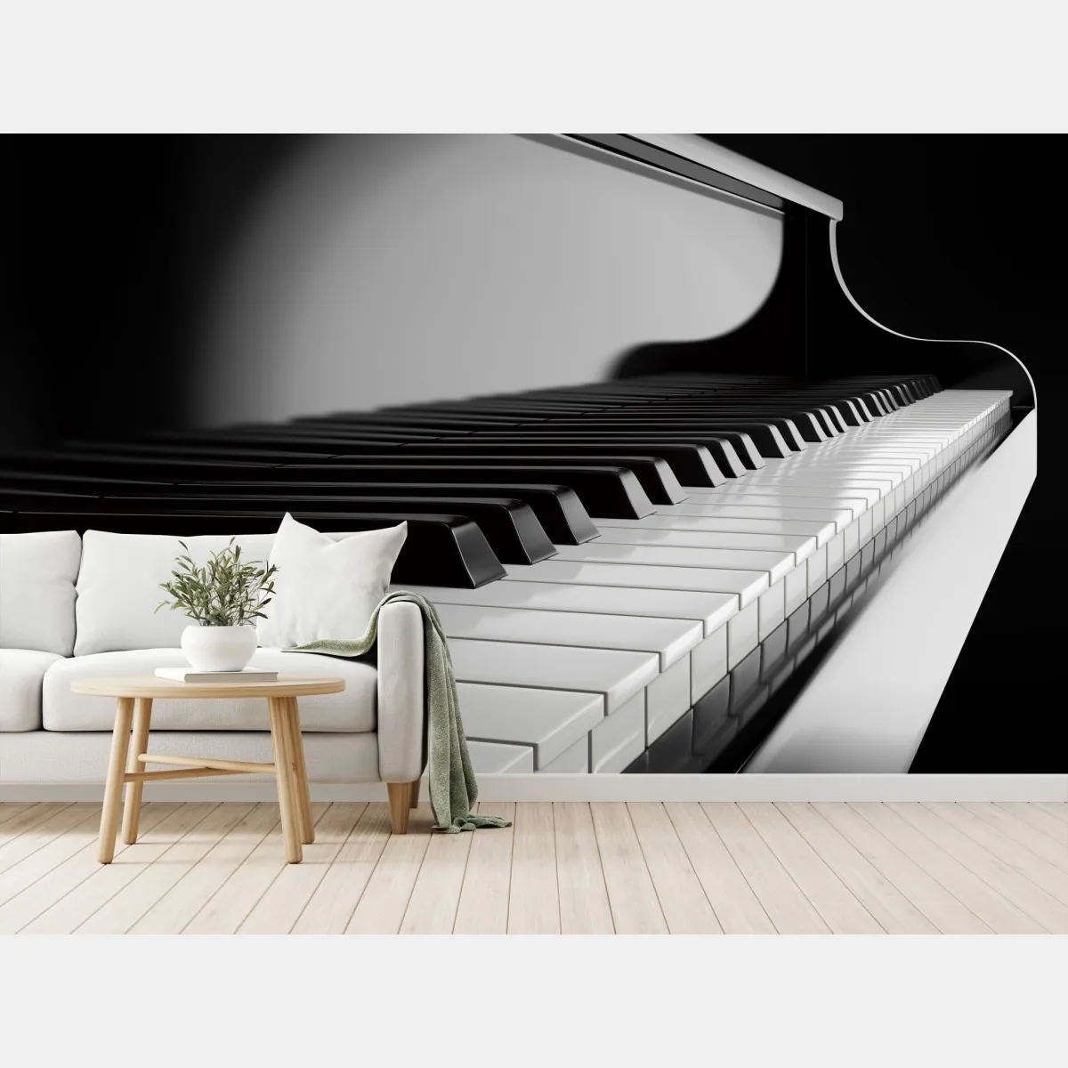 Fototapeta eleganckie czarno-białe klawisze fortepianu – Wallissimo® Fototapeta eleganckie czarno-białe klawisze fortepianu – Wallissimo®