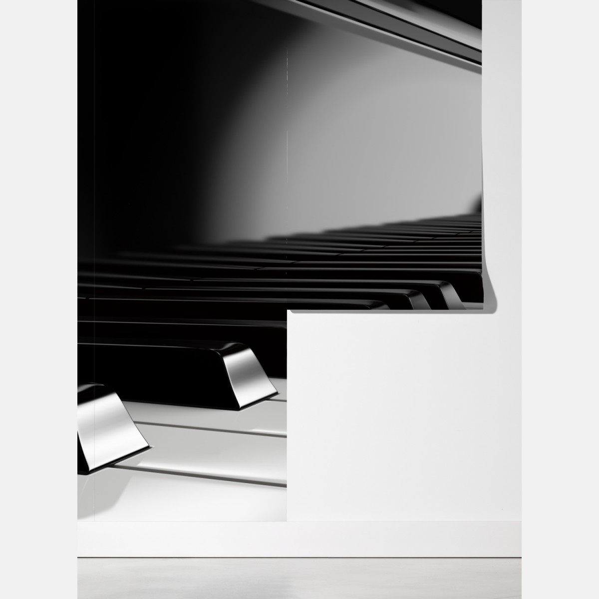 Fototapeta eleganckie czarno-białe klawisze fortepianu – Wallissimo® Fototapeta eleganckie czarno-białe klawisze fortepianu – Wallissimo®