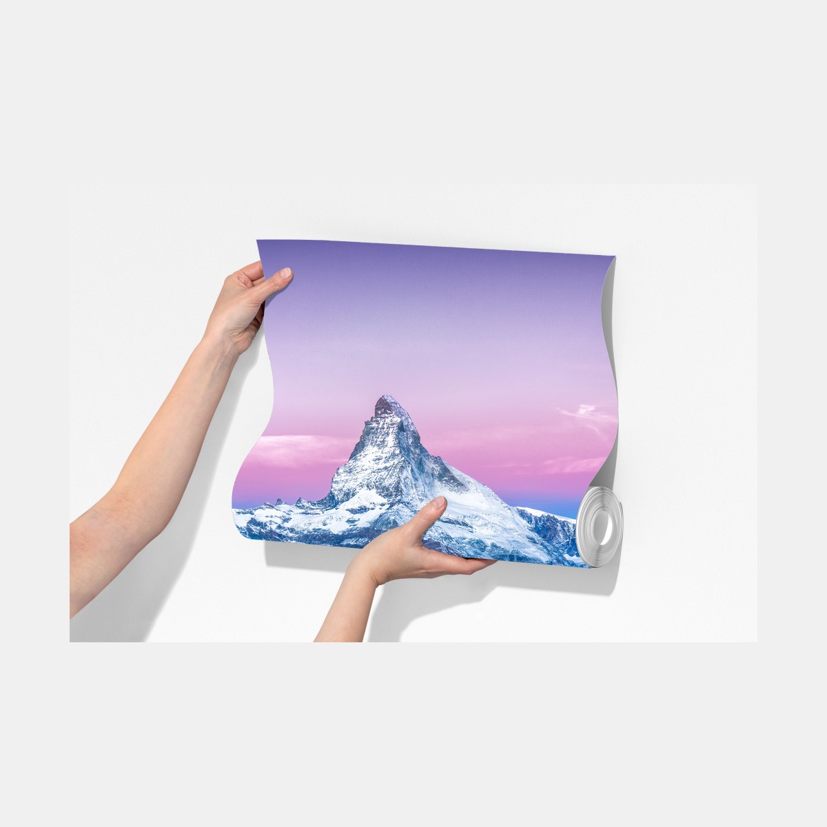 Fototapeta spokojne alpejskie odbicie o zachodzie – Wallissimo® Fototapeta spokojne alpejskie odbicie o zachodzie – Wallissimo®