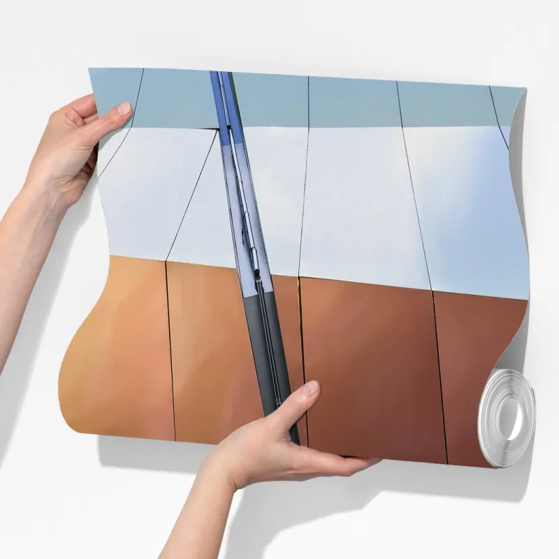 Fototapeta iryzująca nowoczesna fasada z paneli – Wallissimo® Fototapeta iryzująca nowoczesna fasada z paneli – Wallissimo®