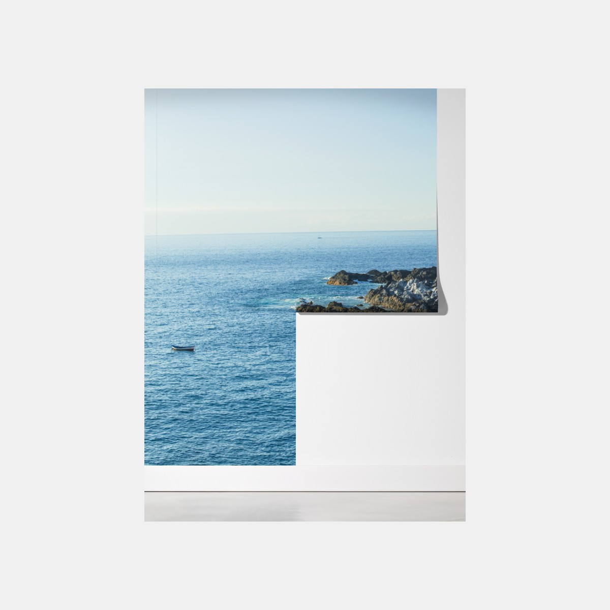 Fototapeta słoneczna panorama nadmorskiego miasteczka – Wallissimo® Fototapeta słoneczna panorama nadmorskiego miasteczka – Wallissimo®