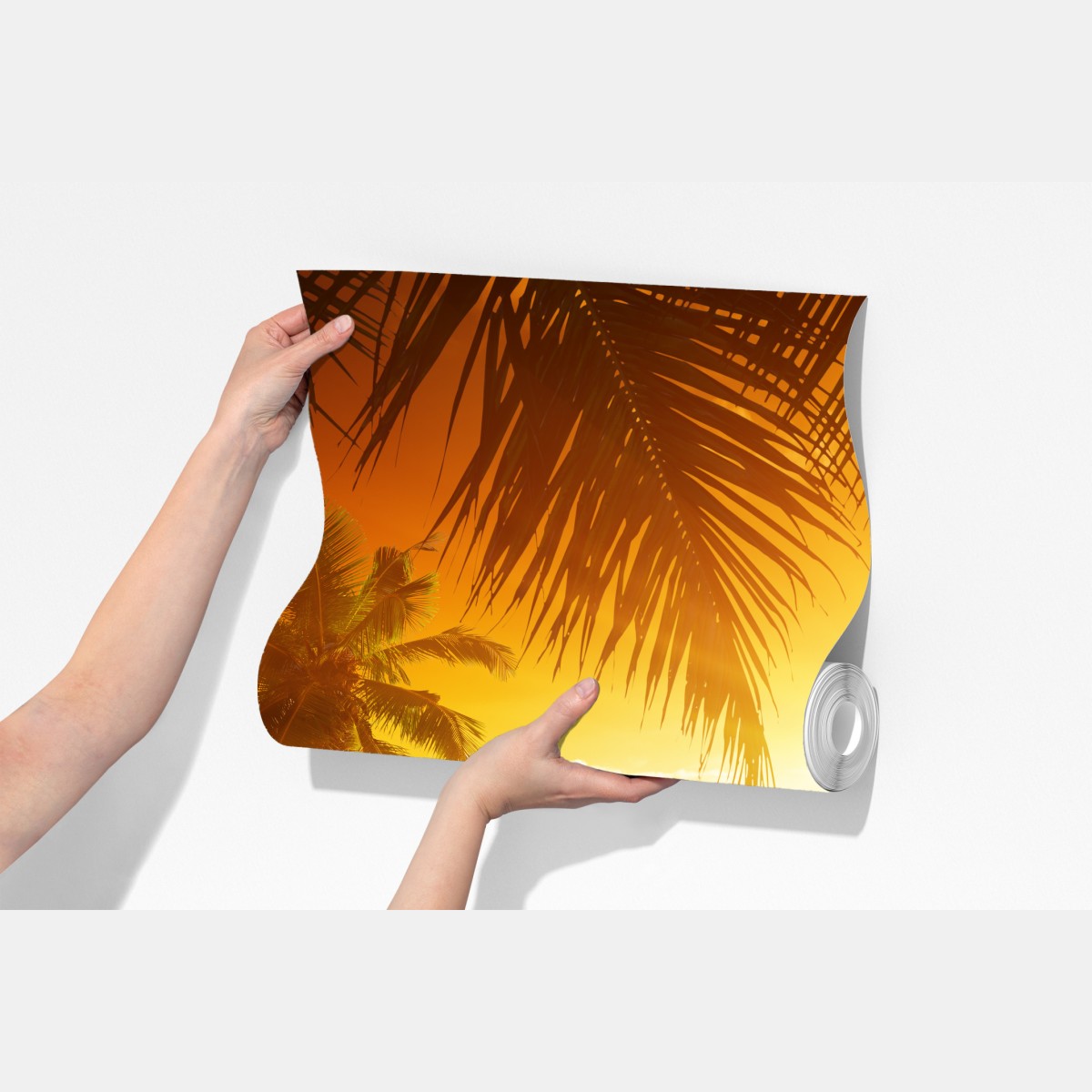 Fototapeta złoty zachód słońca na Karaibach – Wallissimo® Fototapeta złoty zachód słońca na Karaibach – Wallissimo®