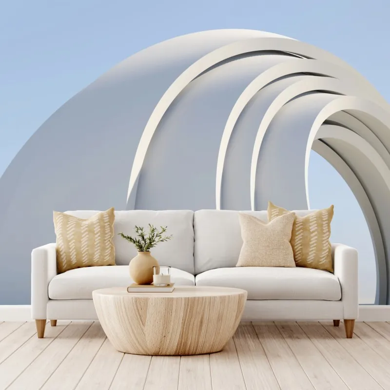 Fototapeta minimalistyczna rzeźba łuku – Wallissimo® Fototapeta minimalistyczna rzeźba łuku – Wallissimo®