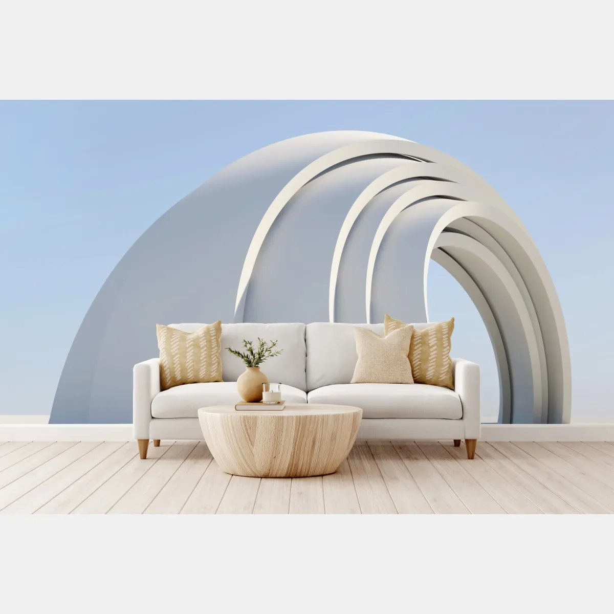 Fototapeta minimalistyczna rzeźba łuku – Wallissimo® Fototapeta minimalistyczna rzeźba łuku – Wallissimo®