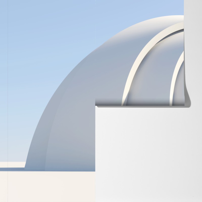 Fototapeta minimalistyczna rzeźba łuku – Wallissimo® Fototapeta minimalistyczna rzeźba łuku – Wallissimo®