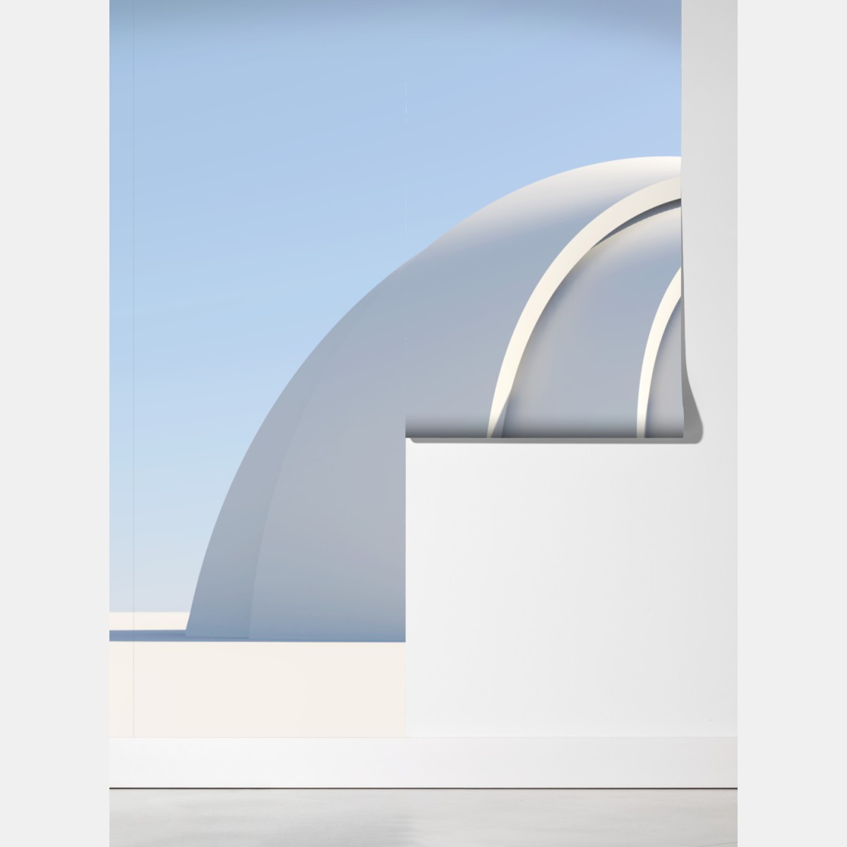 Fototapeta minimalistyczna rzeźba łuku – Wallissimo® Fototapeta minimalistyczna rzeźba łuku – Wallissimo®