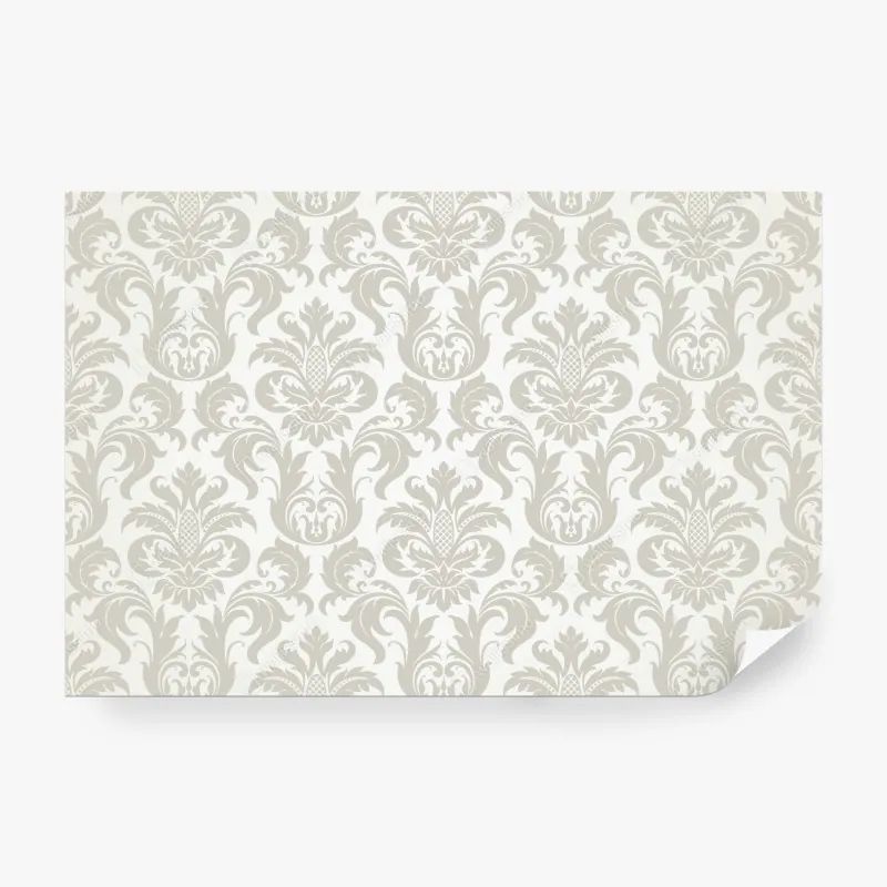 Wall mural elegant beige damask pattern