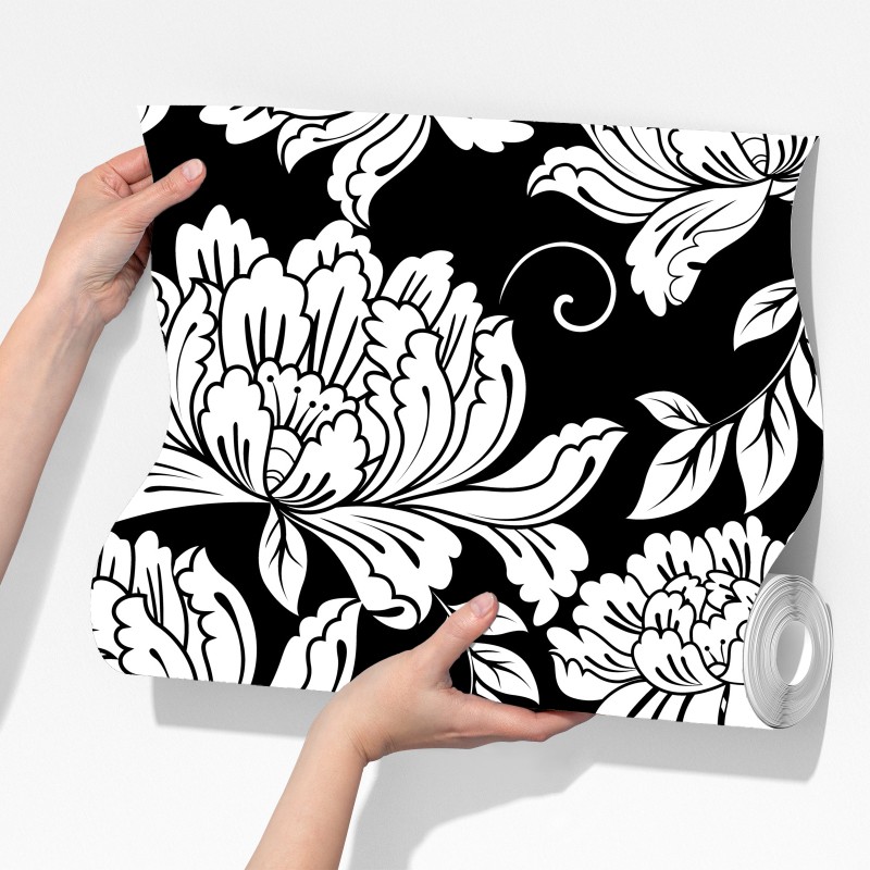 Fototapeta monochromatyczny wzór kwiatowy – Wallissimo® Fototapeta monochromatyczny wzór kwiatowy – Wallissimo®