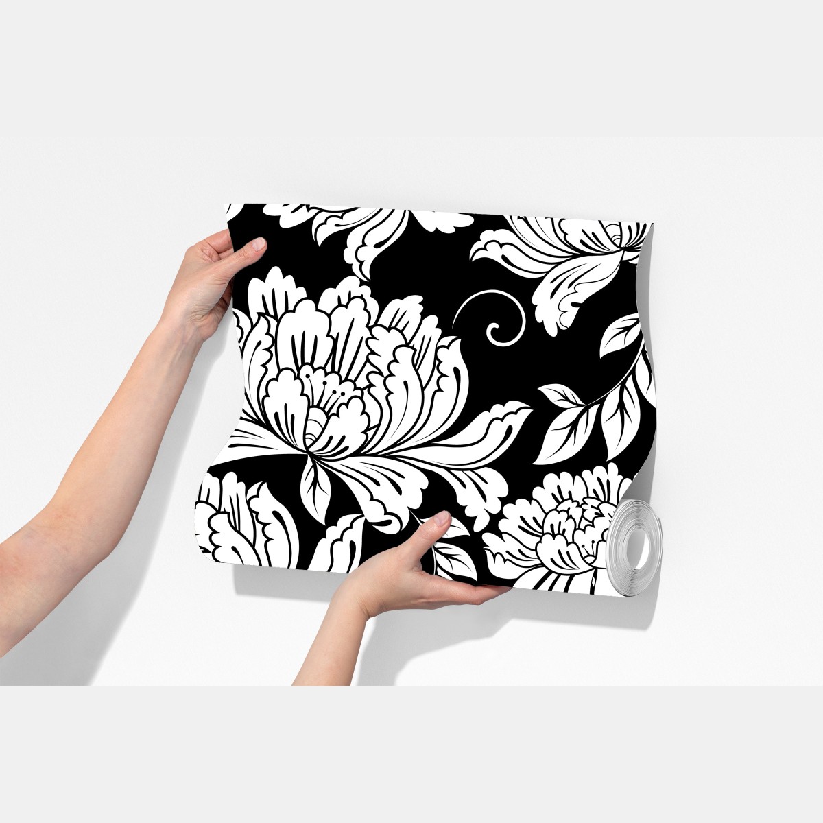 Fototapeta monochromatyczny wzór kwiatowy – Wallissimo® Fototapeta monochromatyczny wzór kwiatowy – Wallissimo®