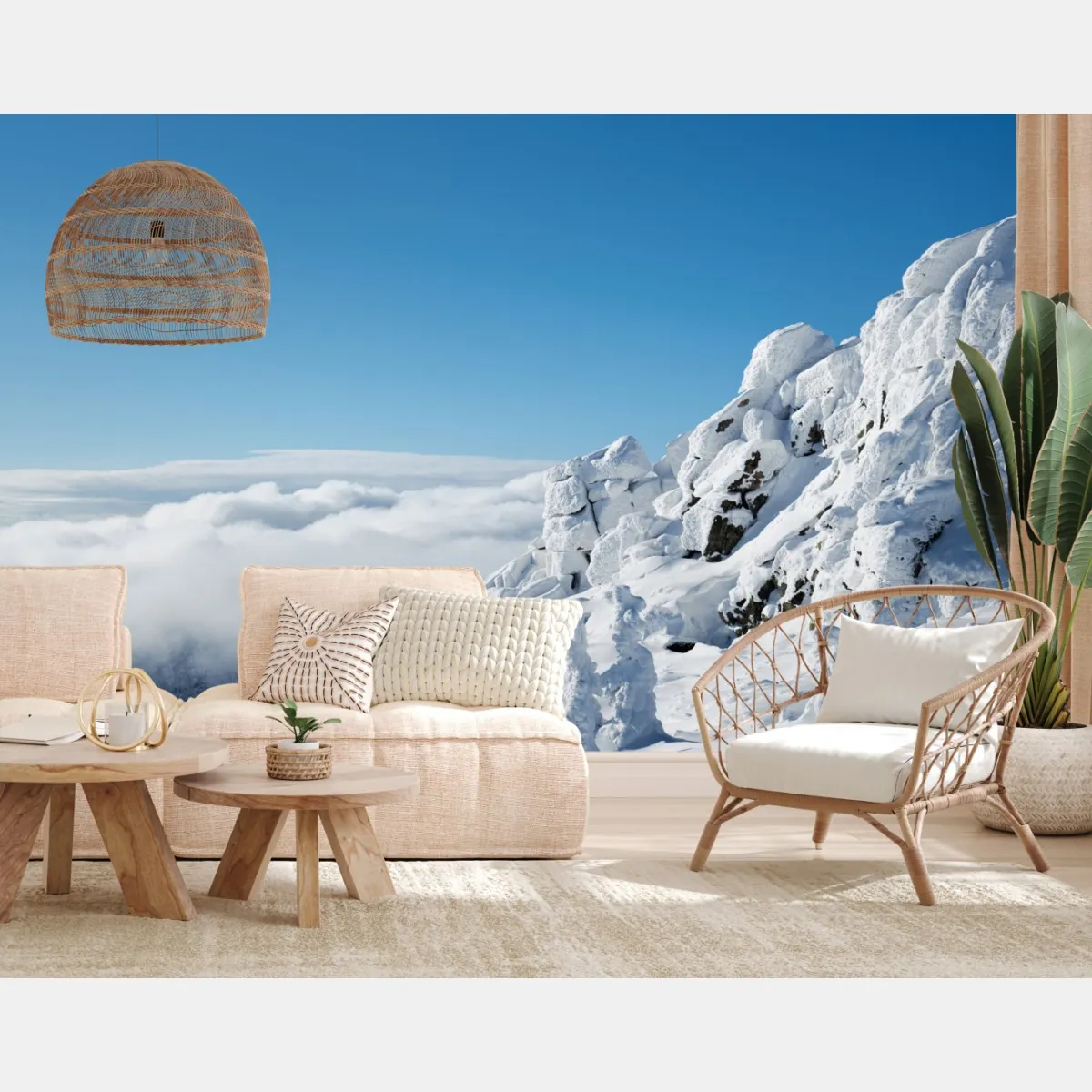 Fototapeta spokojny zimowy krajobraz górski – Wallissimo® Fototapeta spokojny zimowy krajobraz górski – Wallissimo®