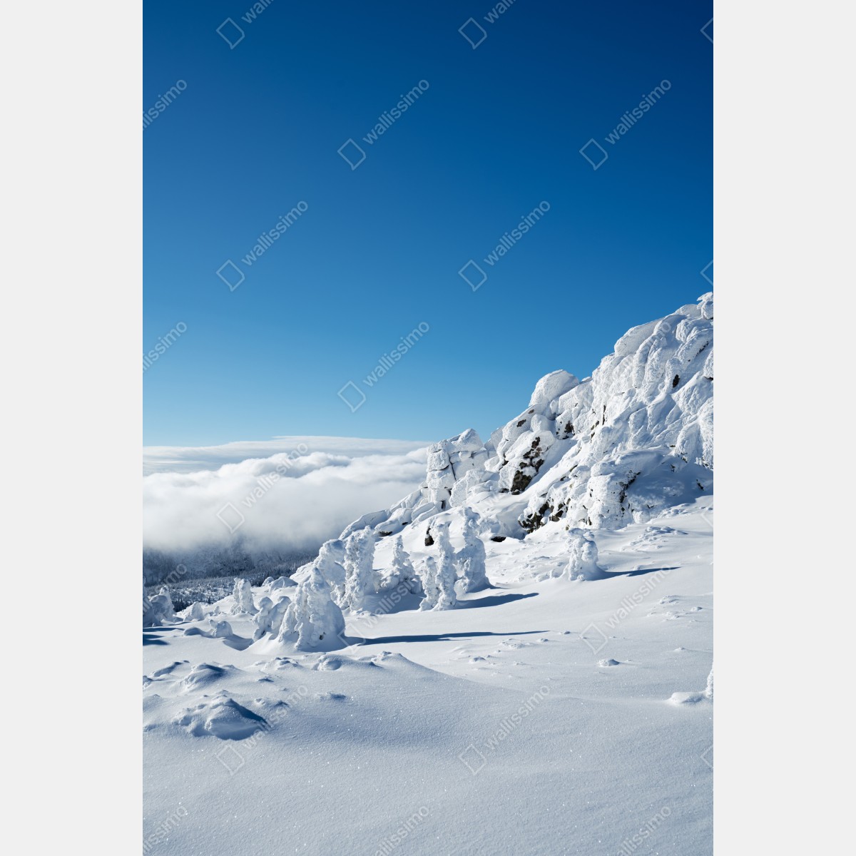 Fototapeta spokojny zimowy krajobraz górski – Wallissimo® Fototapeta spokojny zimowy krajobraz górski – Wallissimo®