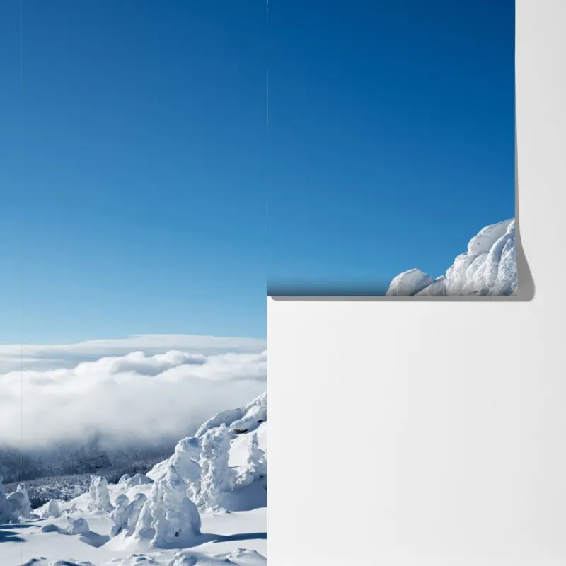 Fototapeta spokojny zimowy krajobraz górski – Wallissimo® Fototapeta spokojny zimowy krajobraz górski – Wallissimo®