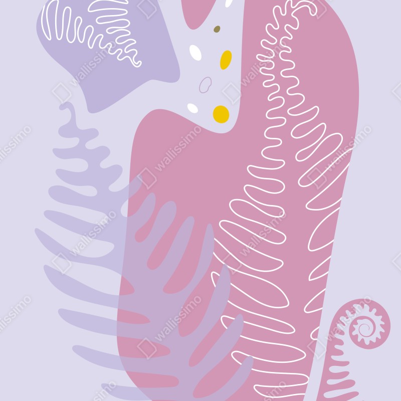 Fototapeta delikatna pastelowa kompozycja botaniczna – Wallissimo® Fototapeta delikatna pastelowa kompozycja botaniczna – Wallissimo®