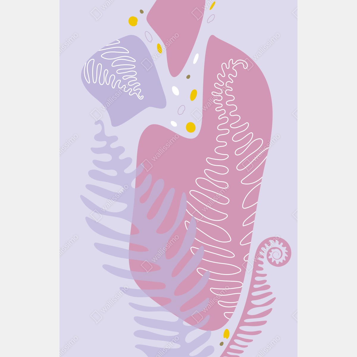 Fototapeta delikatna pastelowa kompozycja botaniczna – Wallissimo® Fototapeta delikatna pastelowa kompozycja botaniczna – Wallissimo®