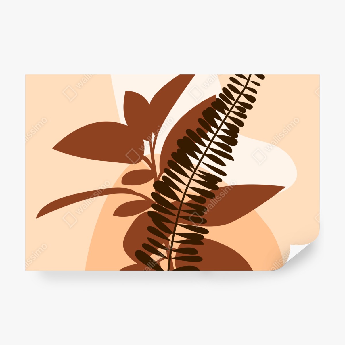 Fototapeta ziemiste abstrakcyjne liście – Wallissimo® Fototapeta ziemiste abstrakcyjne liście – Wallissimo®