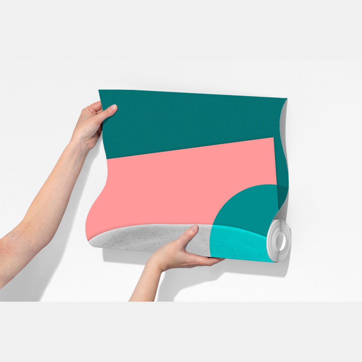 Fototapeta abstrakcyjna klasyczna maska w turkusie i różu – Wallissimo® Fototapeta abstrakcyjna klasyczna maska w turkusie i różu – Wallissimo®