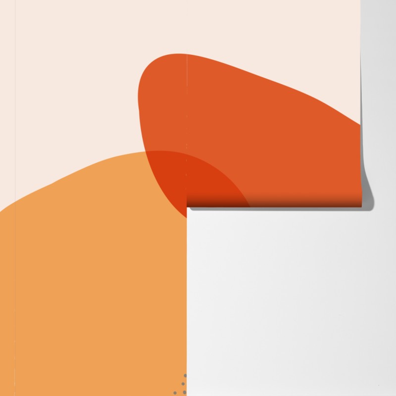 Fototapeta ciepłe abstrakcyjne formy – Wallissimo® Fototapeta ciepłe abstrakcyjne formy – Wallissimo®