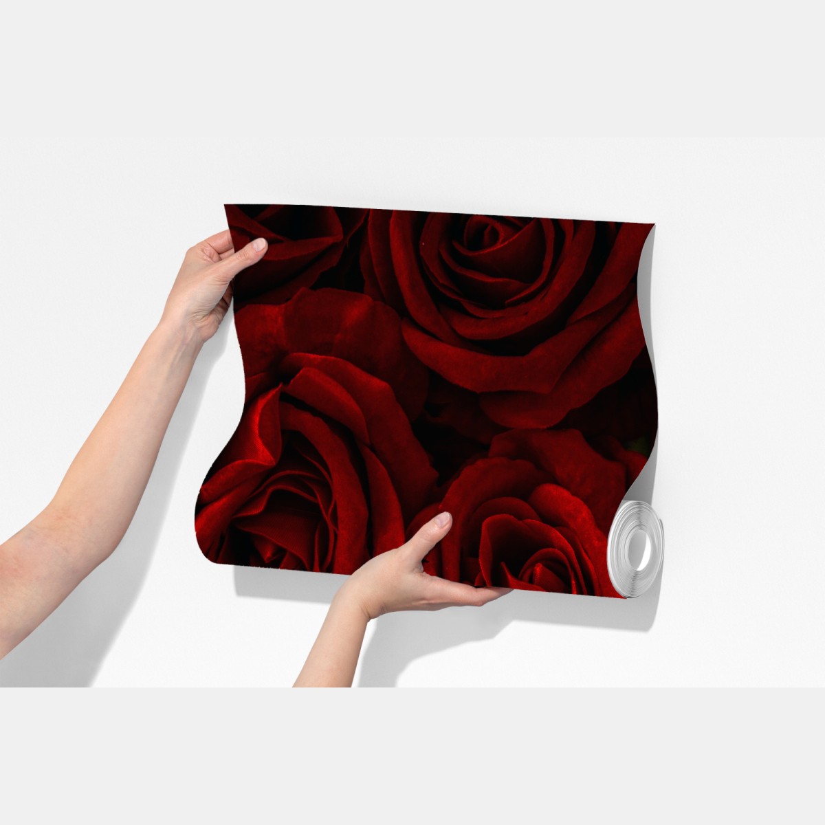 Fototapeta intensywne czerwone róże z bliska – Wallissimo® Fototapeta intensywne czerwone róże z bliska – Wallissimo®