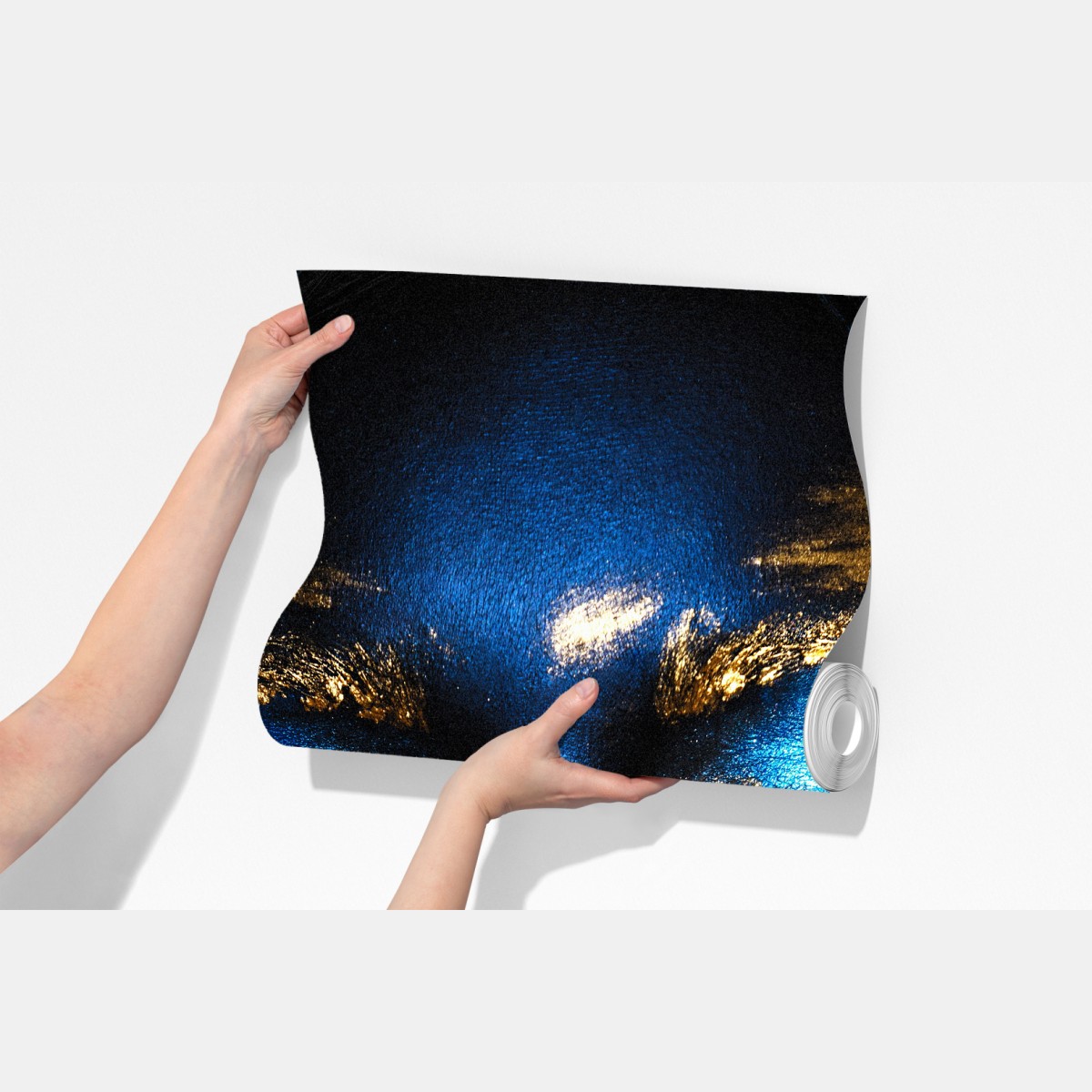 Fototapeta mistyczny portret w złocie i błękicie – Wallissimo® Fototapeta mistyczny portret w złocie i błękicie – Wallissimo®