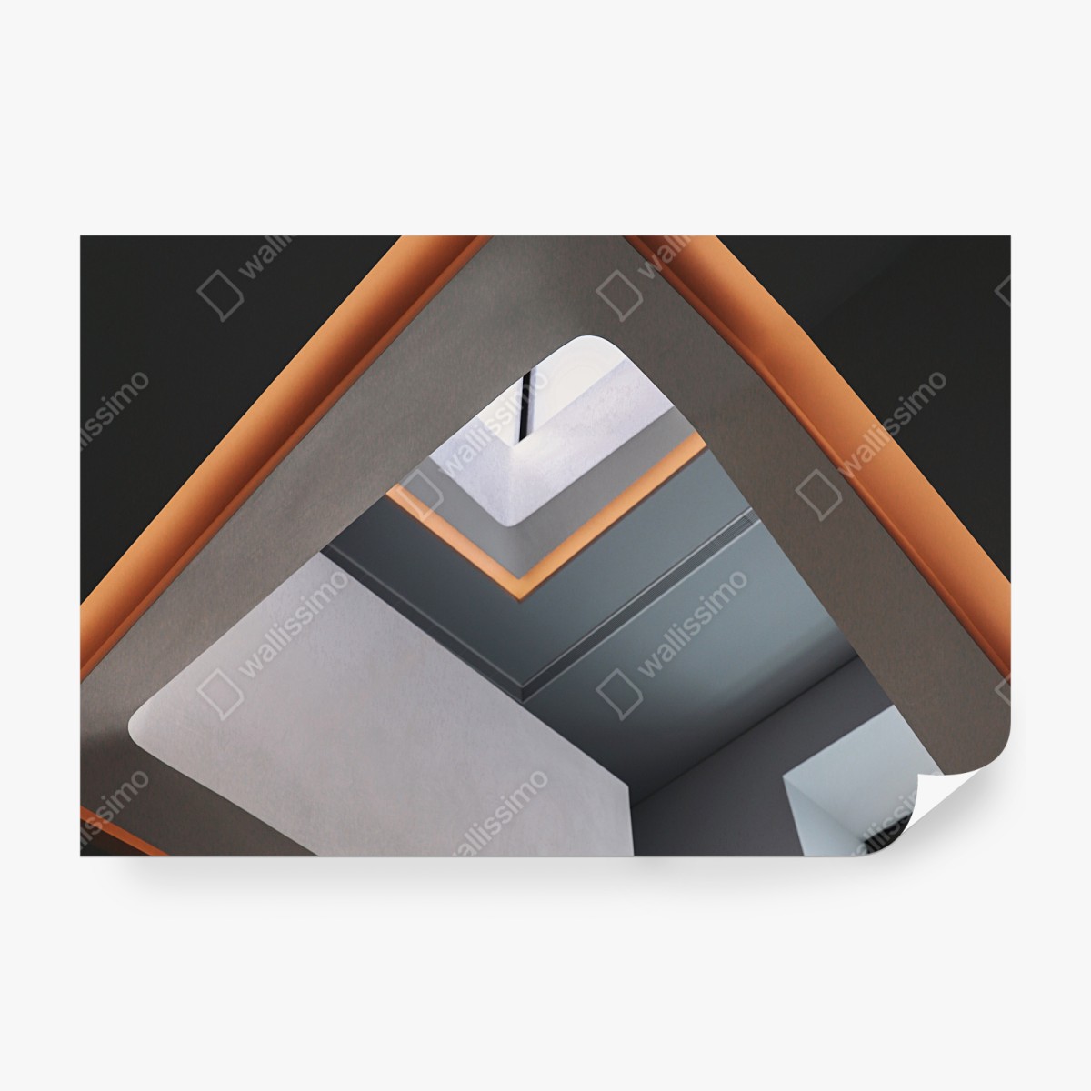 Fototapeta minimalistyczne geometryczne wnętrze z świetlikiem – Wallissimo® Fototapeta minimalistyczne geometryczne wnętrze z świetlikiem – Wallissimo®