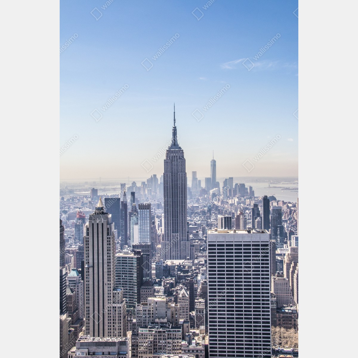 Fototapeta panorama Nowego Jorku z Empire State Building – Wallissimo® Fototapeta panorama Nowego Jorku z Empire State Building – Wallissimo®