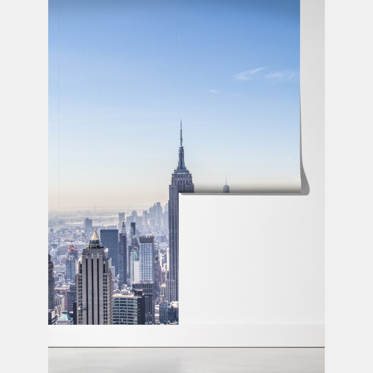 Fototapeta panorama Nowego Jorku z Empire State Building – Wallissimo® Fototapeta panorama Nowego Jorku z Empire State Building – Wallissimo®