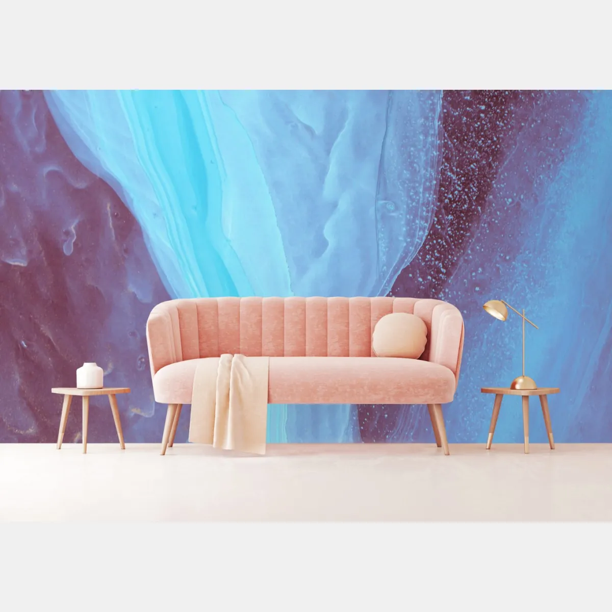 Fototapeta eteryczna turkusowo-różowa marmurowa abstrakcja – Wallissimo® Fototapeta eteryczna turkusowo-różowa marmurowa abstrakcja – Wallissimo®