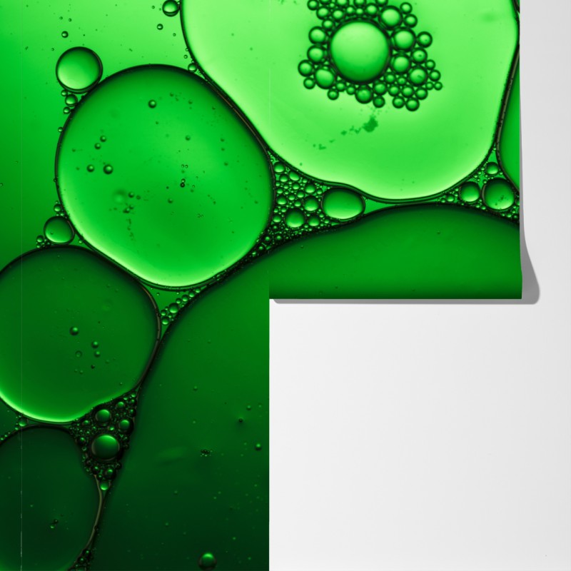 Fototapeta zielone bańki abstrakcyjna kompozycja – Wallissimo® Fototapeta zielone bańki abstrakcyjna kompozycja – Wallissimo®